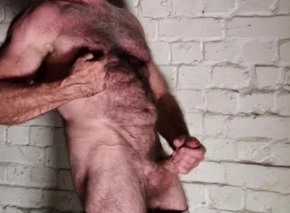 Hairy Muscle Bear Stroking