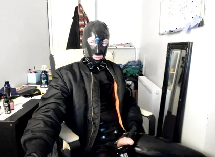 British rubber boy handjob