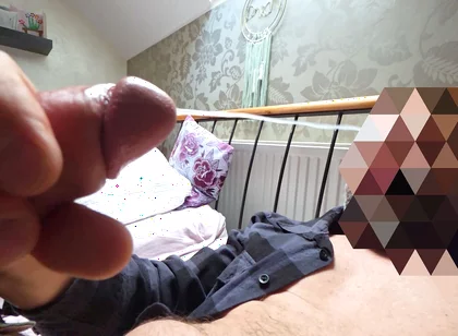 My Big Cock Shooting Fat Load to My Face Part 1