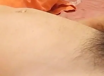 Worship Twink's Big Hairy Cock and Balls, Wank on Boy's Dark Full Bush Pube, Soft Silk Skin