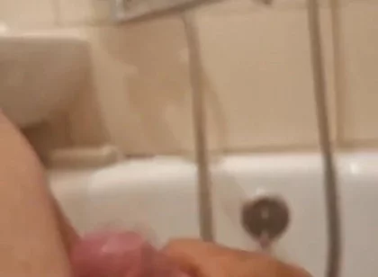 Masturbated in the Bathtub