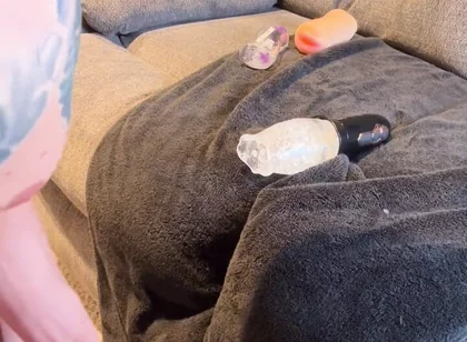 Multiple Masturbation Toys and Multiple Cumshots