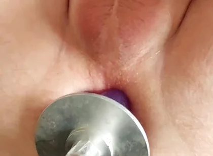 My Ass Got Pounded by a Fuck Machine While Stroking-messy Finish!