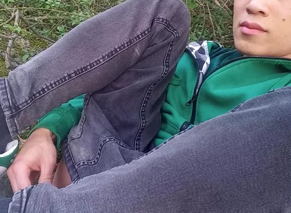 Jon Arteen Gay Twink's Soft Strokes Risky Outdoor, Caught or Not