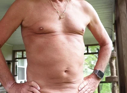 Grandpa on the Porch