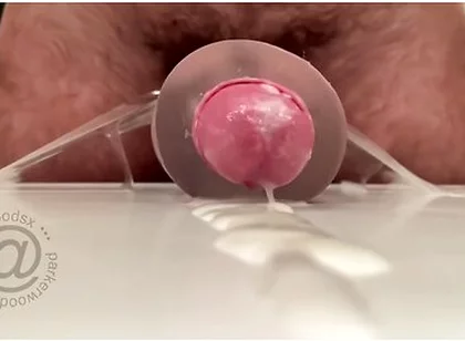 Pov: Close Up Of Me Thrusting & Fucking My Clear Stroker Toy Till I Cum (normal Speed Version)