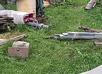 Naked in the Garden: Dirty Handjob in the Pool