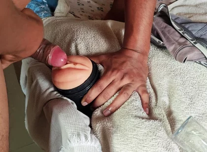 Boy Fucked the Sex Toy Extreme Way Put Whole Dick Inside