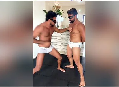 Tall Alpha Smashes Core: Intense Deep Gut Punching & Height Difference (extended)
