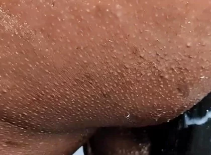 My ass, on the dildo close up