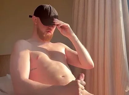 Ginger Wanking in the Sun