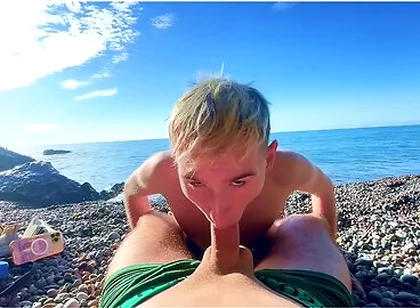 Young Guys Fucking On A Public Beach