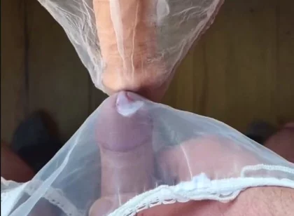 Panty Frotting with My Dildo