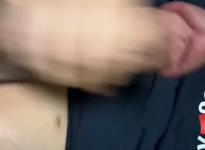 Jerking off My Fat Cock Live on Stream with a Big Butt Plug in My Ass