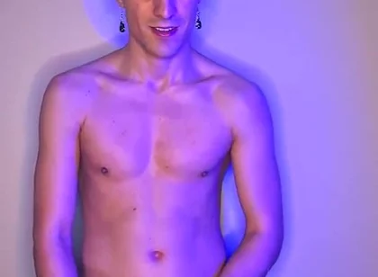 Green-haired Twink Strokes It Standing