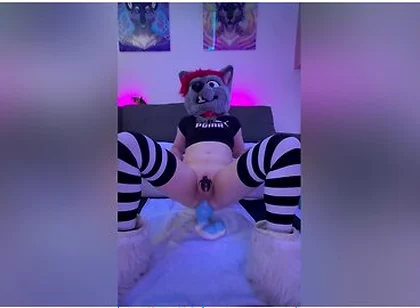 Horny Puppy Destroys His Hole With Xl Toys And Cums Hands Free