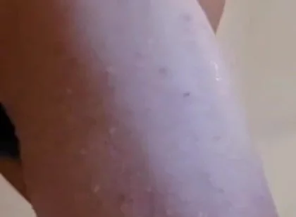 Husband Riding Huge Dildo in Shower