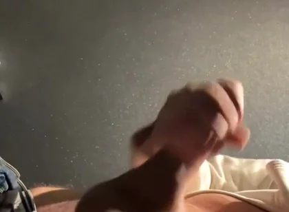 Was so Horny at Work - Had to Go to the Bathroom and Jerk My Cock a Bit
