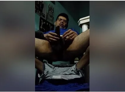 Gigantic Cock And Man Playing With It