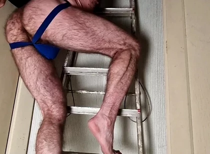 Extreme Hairy up the Ladder