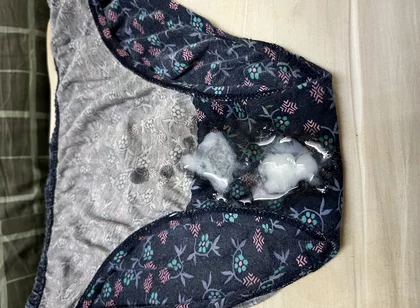 Step Stepsister Panties Jerked off Three Times Onto the Underwear
