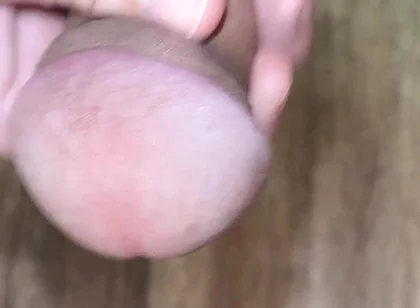 Kneeling Close-up Solo Masturbation at Home