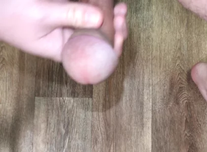 Kneeling Close-up Solo Masturbation at Home