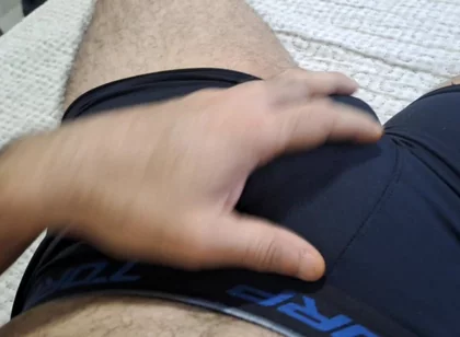 I Had a Quick Wank Before My Girlfriend Arrived, and My Dick Got Covered in Cum!