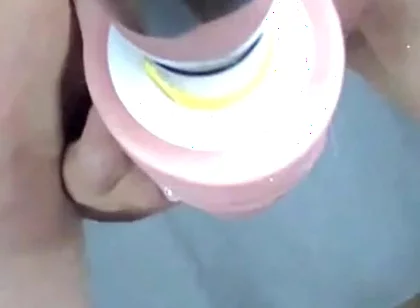 Fuck Machine with Anal Gaping and Self Creampie Pt1