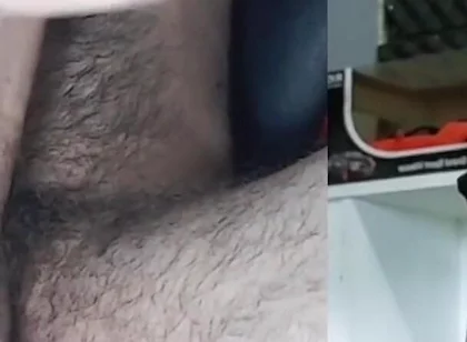 Masturbating Big Penis 4 Minutes, Look at the Face of Pleasure