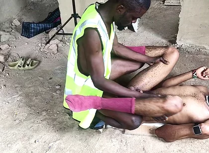 Village Boys From Cameroon Africans Were Film by Tourist Photographer Why Having Sex in an Uncompleted House