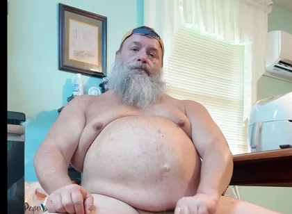 Stroking My Thick Stepdaddy Bubba Cock in the Kitchen