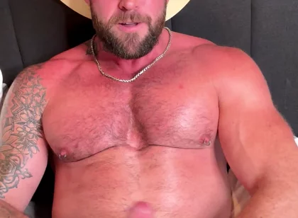 Cowboy Jerks off His Cock