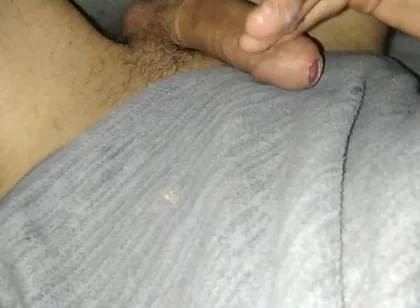Morning Handjob Routine of Gorgeous Big Cock Unloading His Thick Cum Slowly