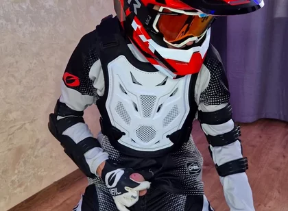 I Put on My Boyfriend's Mxgear, Cum Twice