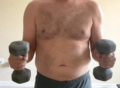 Stretching and lifting weights
