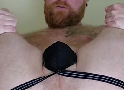 Mid-workout, Needed to Show off My Sweaty Fuck Hole