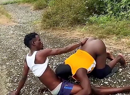 Outdoor Fucking My Chubby Friend