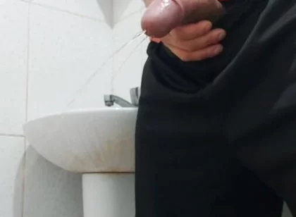 Brazilian Carlos Simões-well-endowed and Hung-peeing and Showing off His Huge, Thick Cock. Part 3.