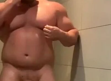 Jack Stacked Solo Masturbation in the Gym Shower
