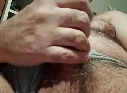 I Cum Like a Pig with Cock and Balls in the Foreground for Adriano My Follower!