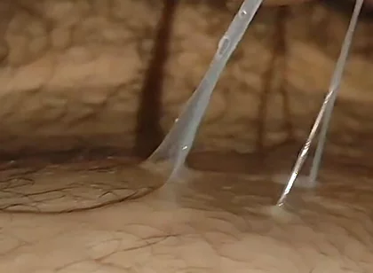 Massive Straight Cum in the Navel Hole!