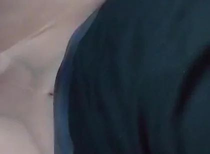 Small Penis in Light Pantyhose While Driving a Car
