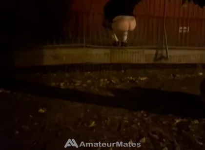 Straight Boy Dared to Show His Big Smooth Butt in Park