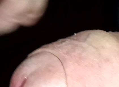 Night Time Cruising, Big Uncut Cock Wanking and Cumming in the Woods - Rockard Daddy