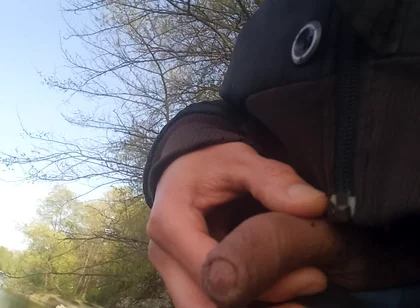 Jon Arteen Pulls Out His Beautiful Penis and Urinates Outdoors. Gay Porn with an Asian Twink