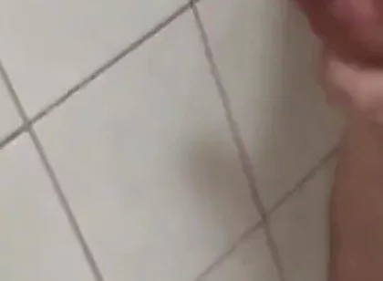 Sneaky German Cuming in Shower at Friends House
