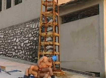 Young Muscular Stud Fucks His Hung Lover Backdoor Outside and Delivers a Huge Cum Blast