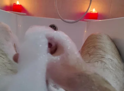 Covered in Foam - My Intense Bathroom Solo Finish