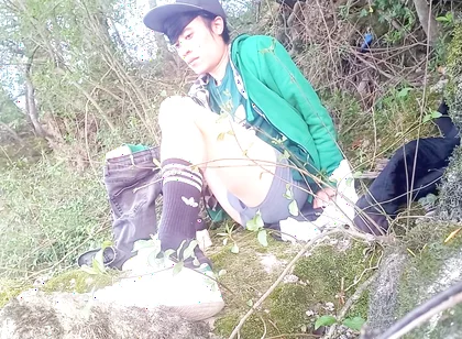 What Happens Behind the Scenes After Filming a Gay Twink’s Massive Outdoor Precum Cum Ejaculation Cleanup & Admiring the Scenery